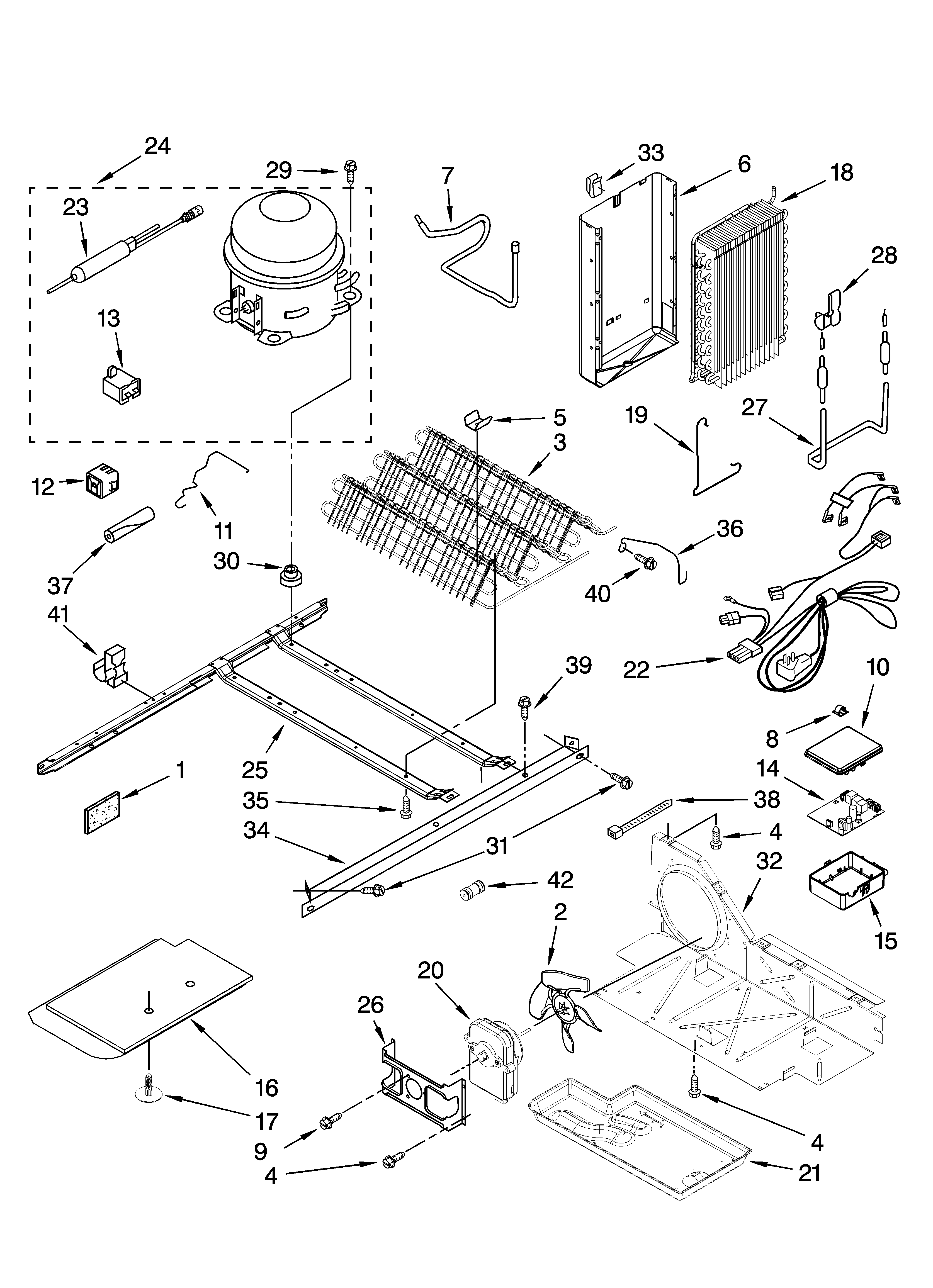 Whirlpool GD5NVAXSS02 unit parts diagram