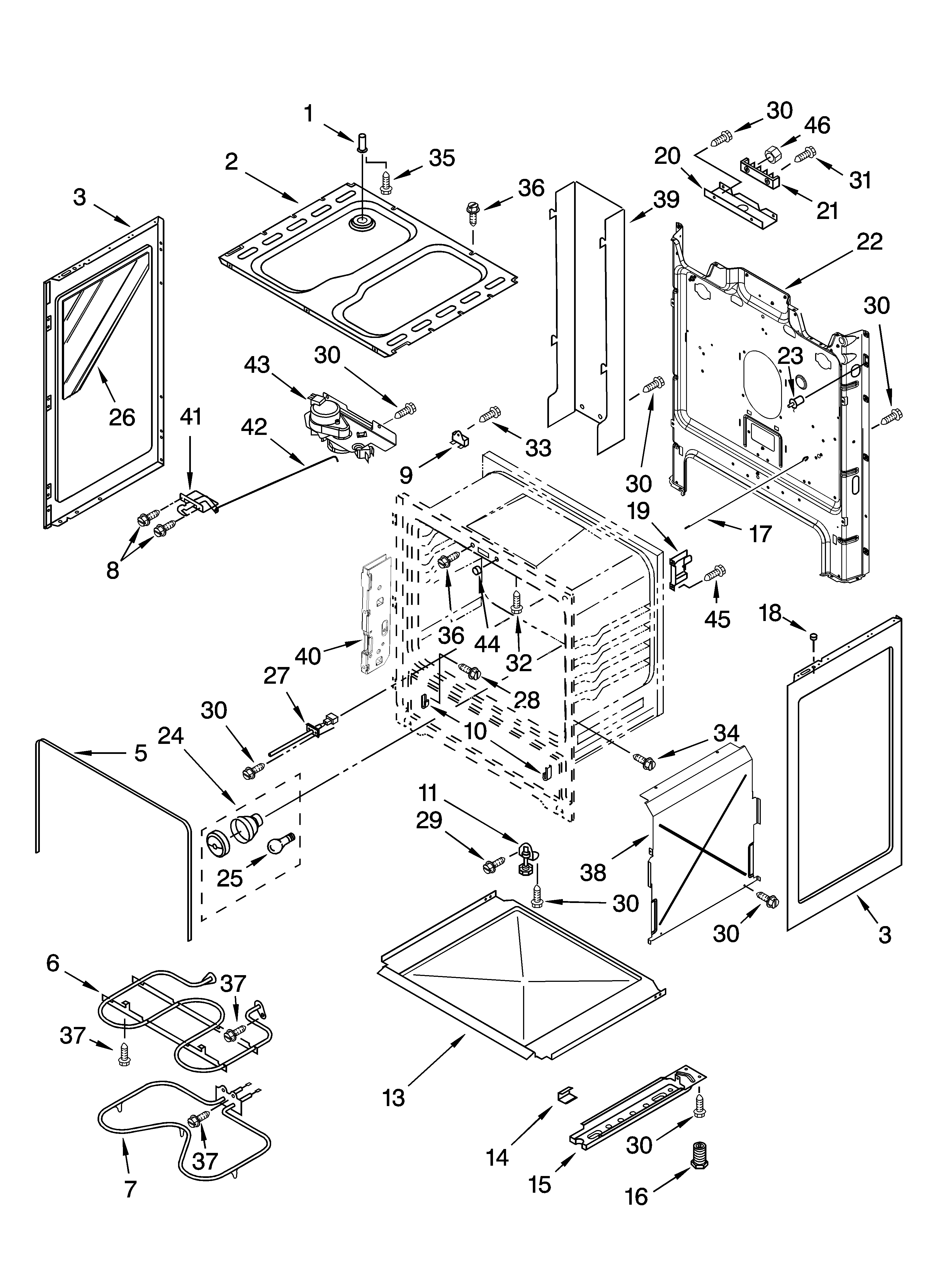 Inglis IRP33803 chassis parts diagram