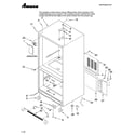 Amana ABB2227DEB14 cabinet parts diagram