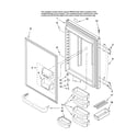Amana ABB2227DEB14 refrigerator door parts diagram