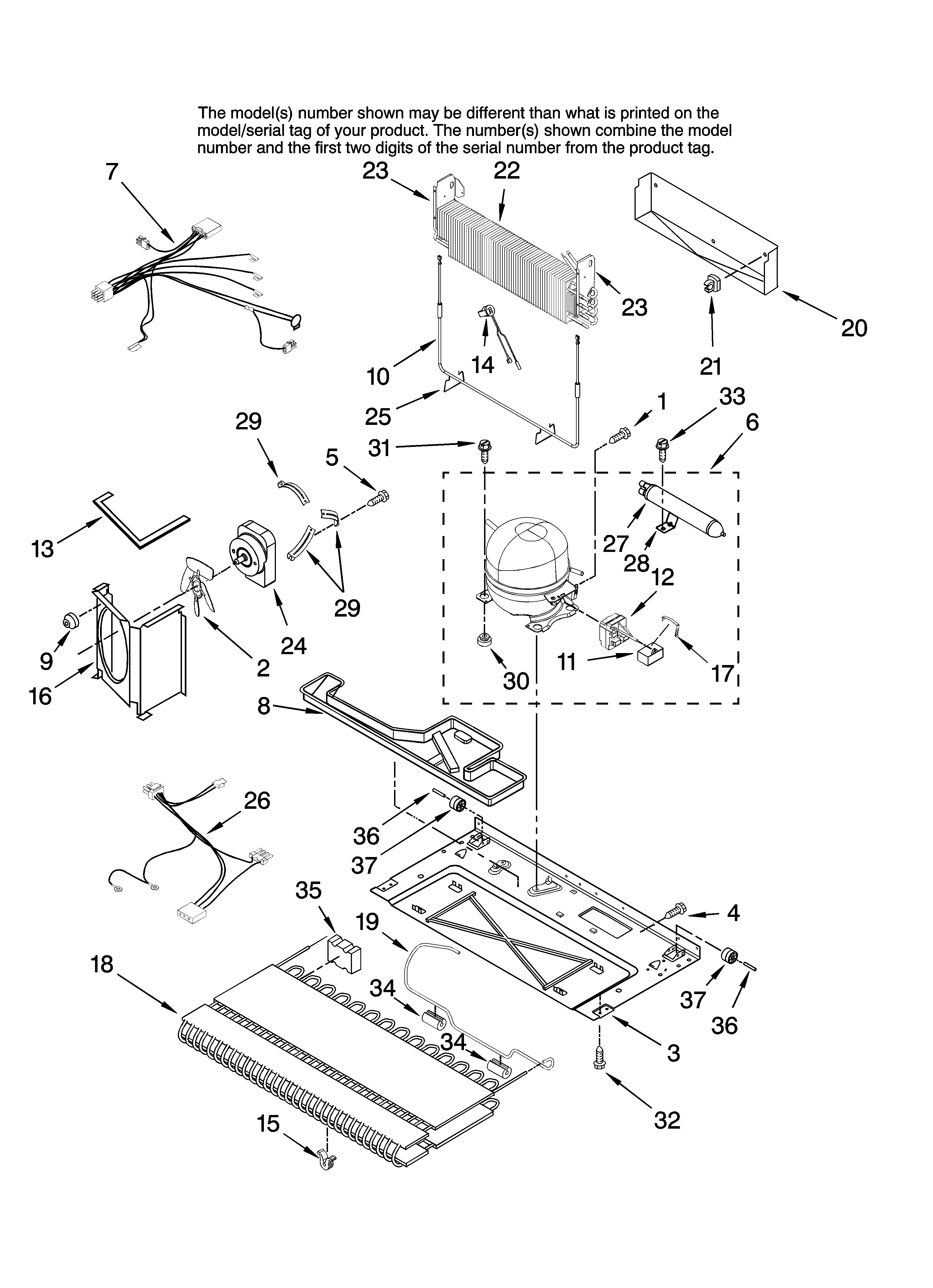 Amana ABB2527DEW14 unit parts diagram