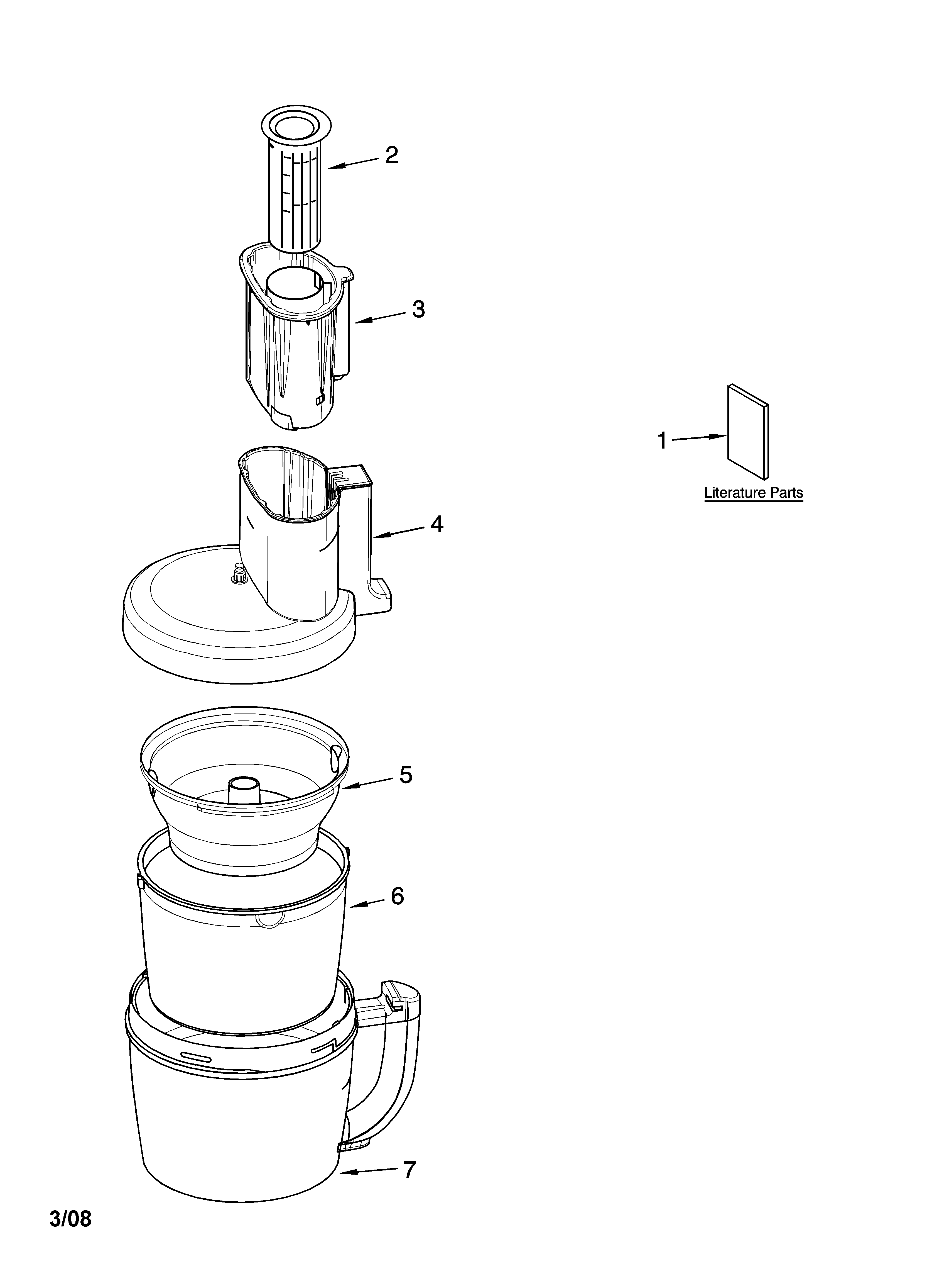KitchenAid KPFP850PM0 bowl assembly parts diagram