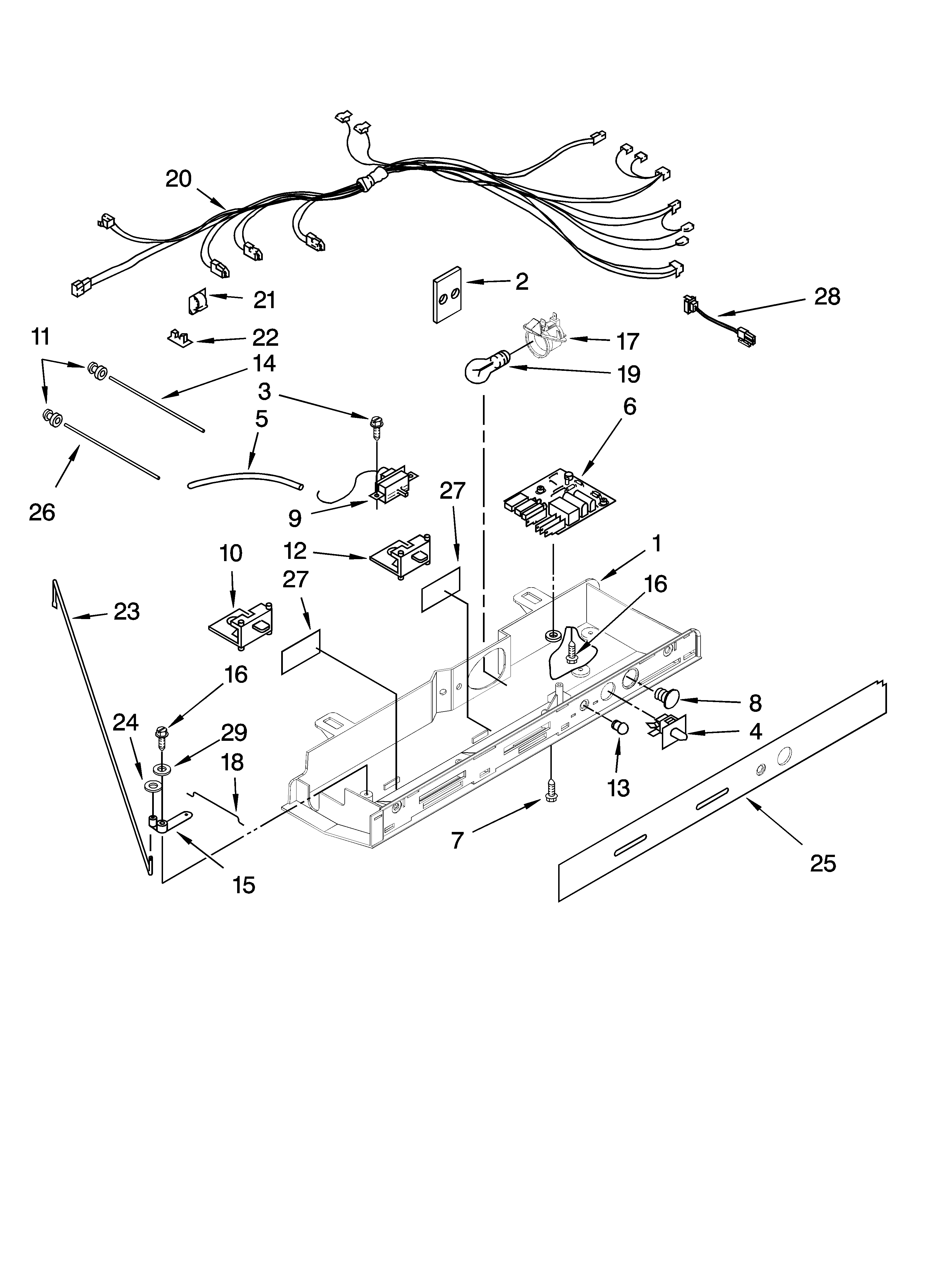 Whirlpool ED2FHAXSB05 control parts diagram