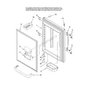 Maytag MBF2562HEB13 refrigerator door parts diagram