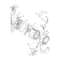 Maytag MHWZ400TQ00 tub and basket parts, optional parts (not included) diagram