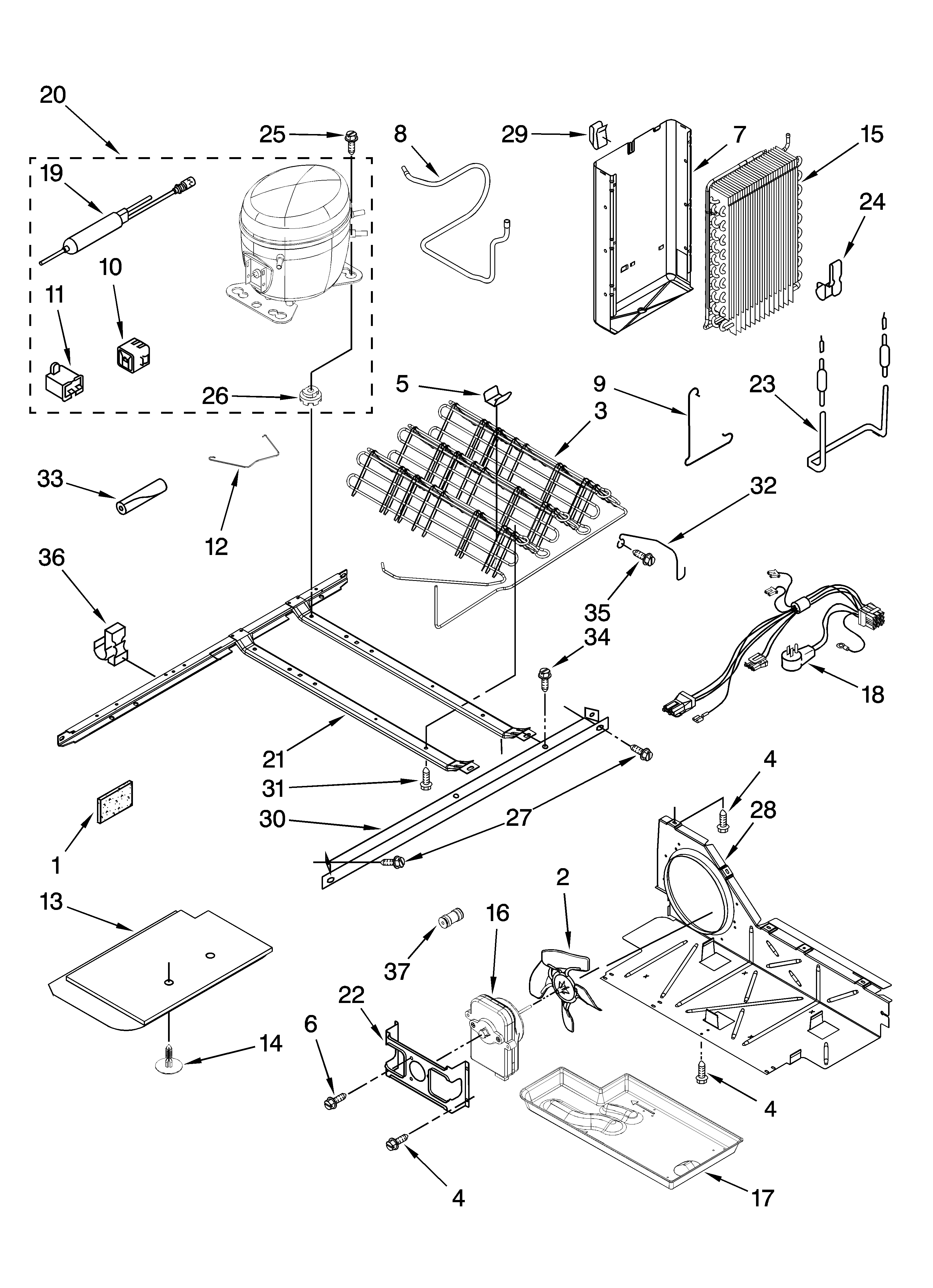 Maytag MSD2269KEB02 unit parts diagram