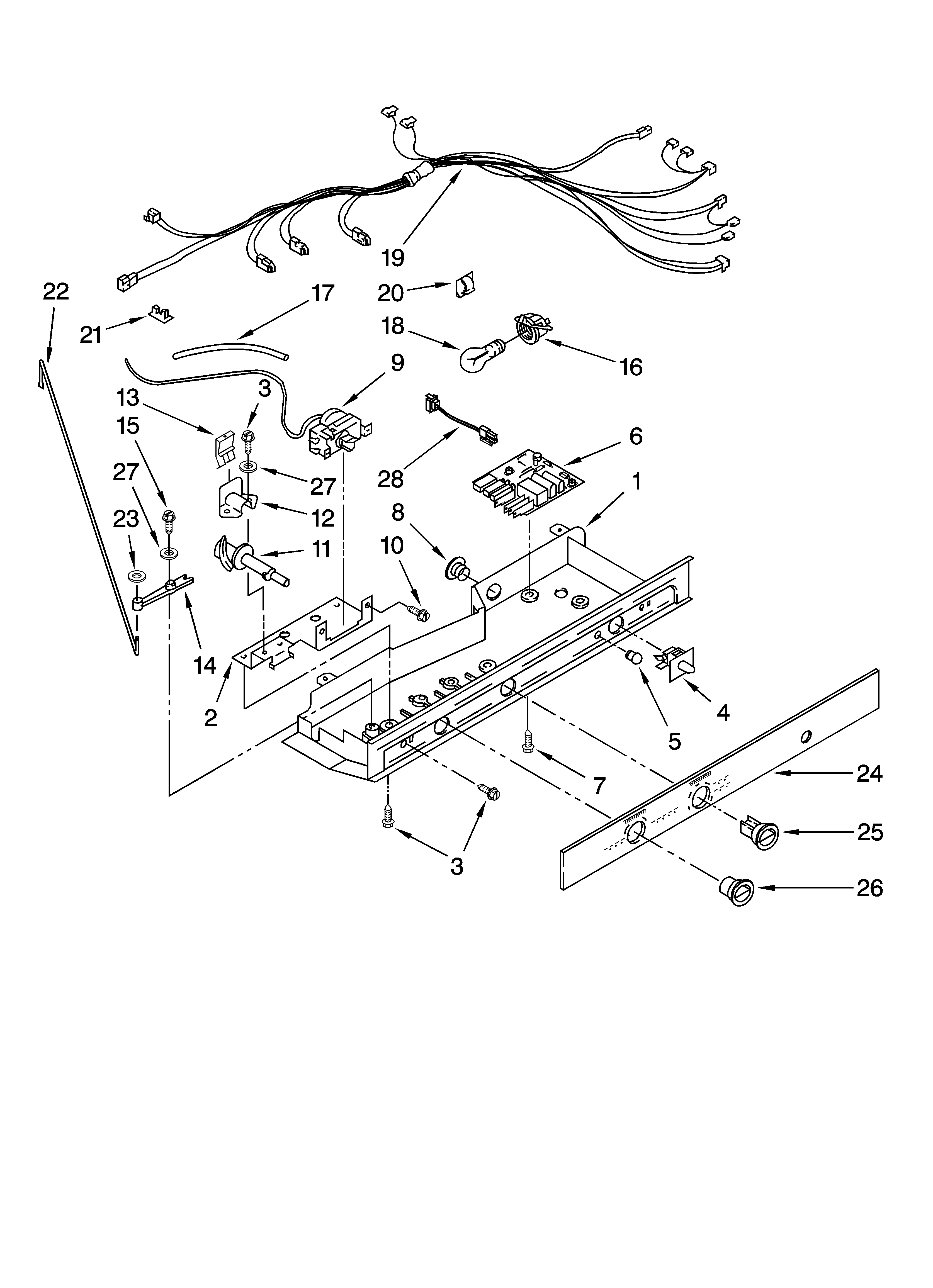 Whirlpool ED2GHEXNQ07 control parts diagram