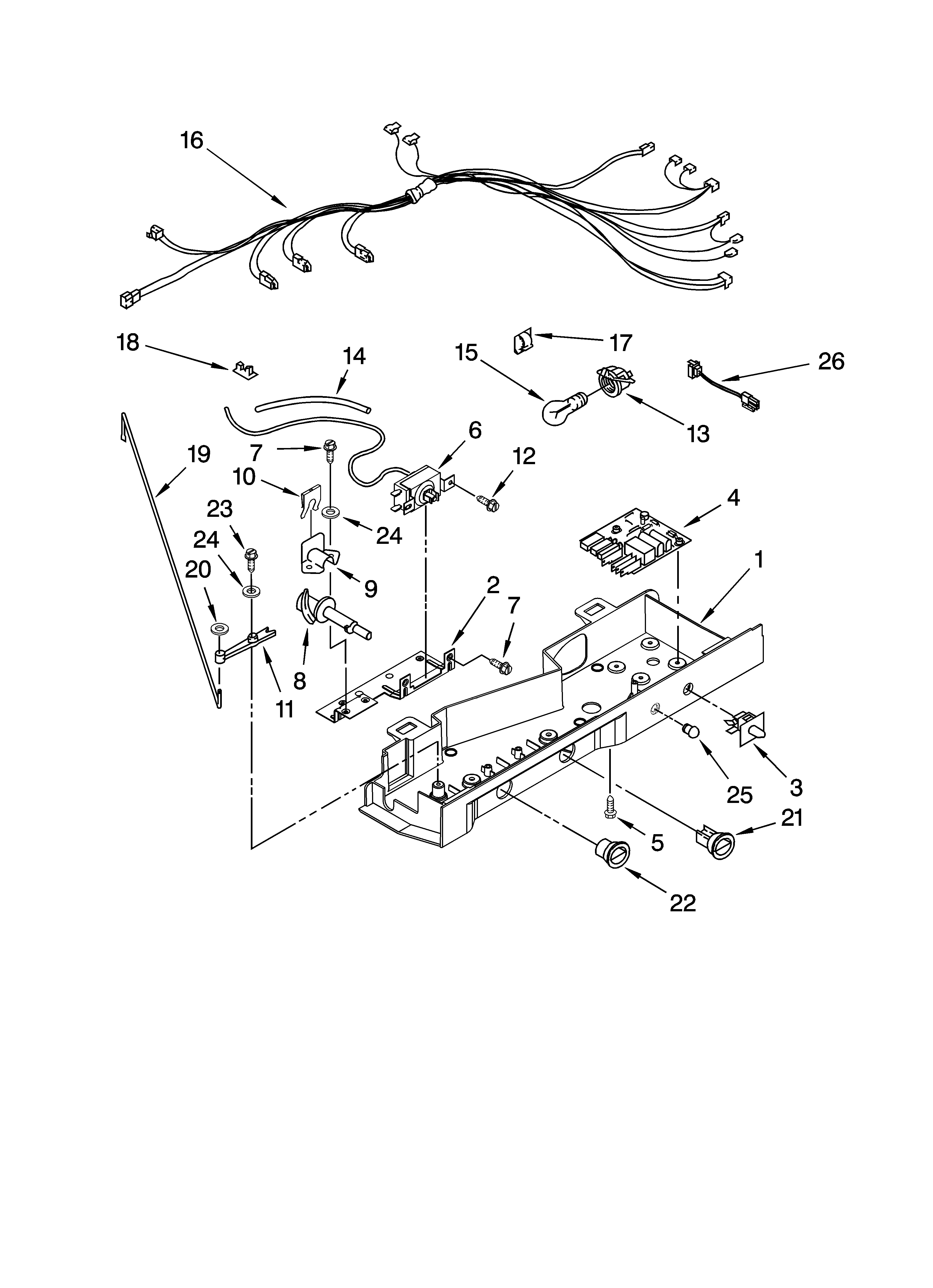 Whirlpool ED2NHGXVL00 control parts diagram