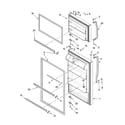 Whirlpool ET4WVLXVQ00 door parts diagram