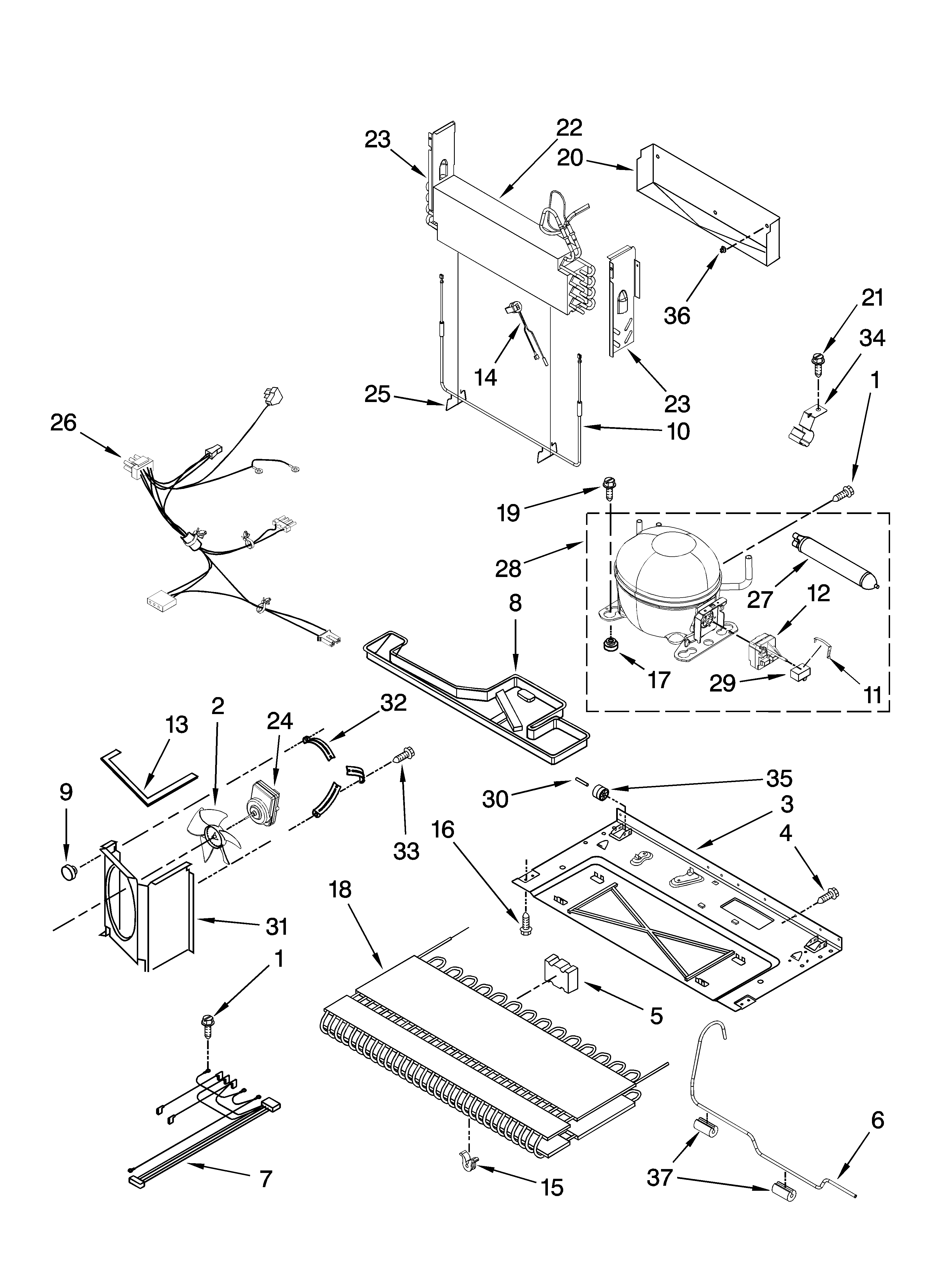 Whirlpool GB2SHDXTL01 unit parts diagram