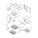 Whirlpool GB2SHTXTL01 shelf parts diagram