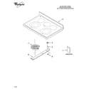 Whirlpool GR773LXSQ2 cooktop parts diagram