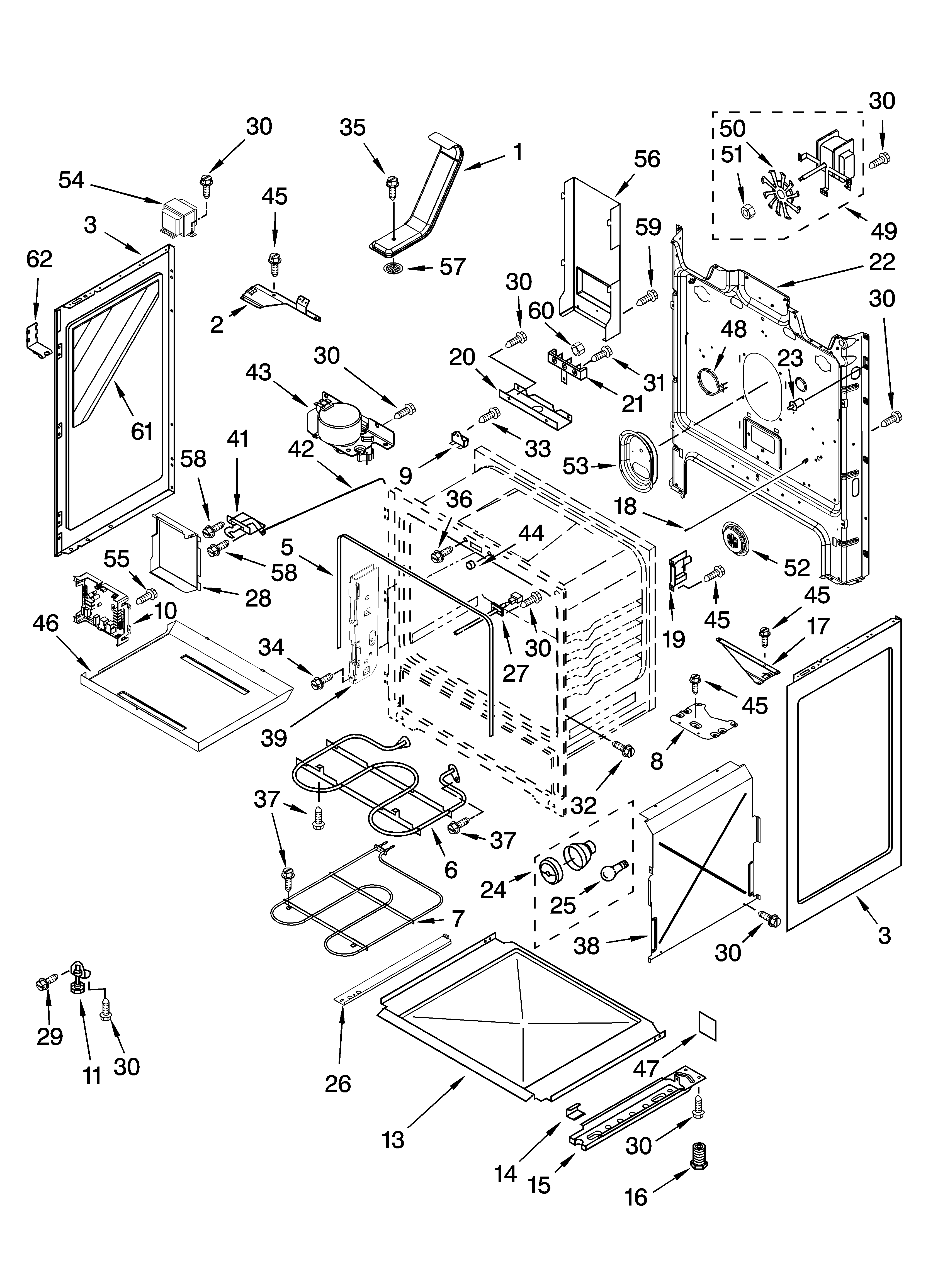 Whirlpool GR773LXSS2 chassis parts diagram