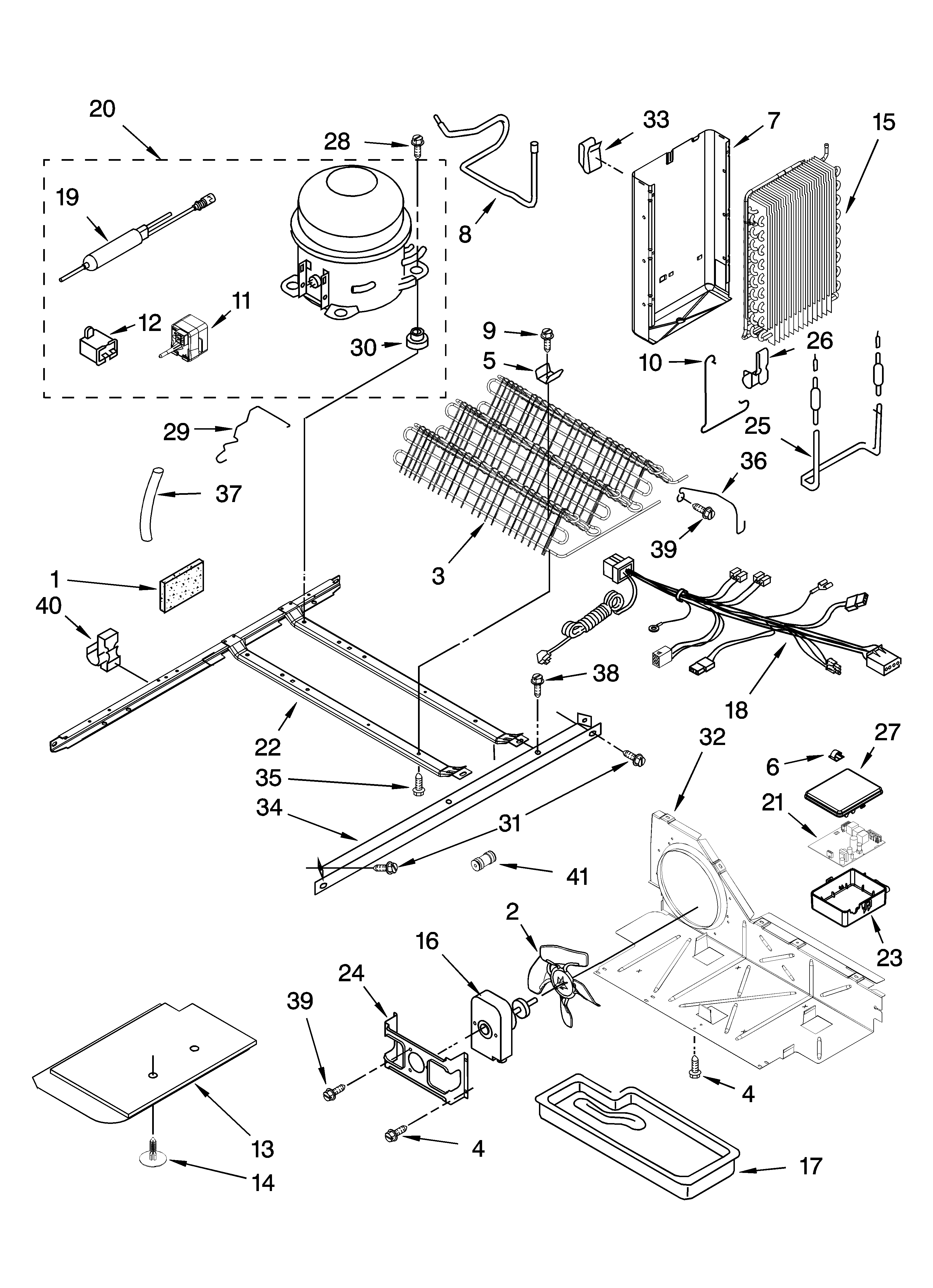 Whirlpool GS2SHAXSQ03 unit parts diagram