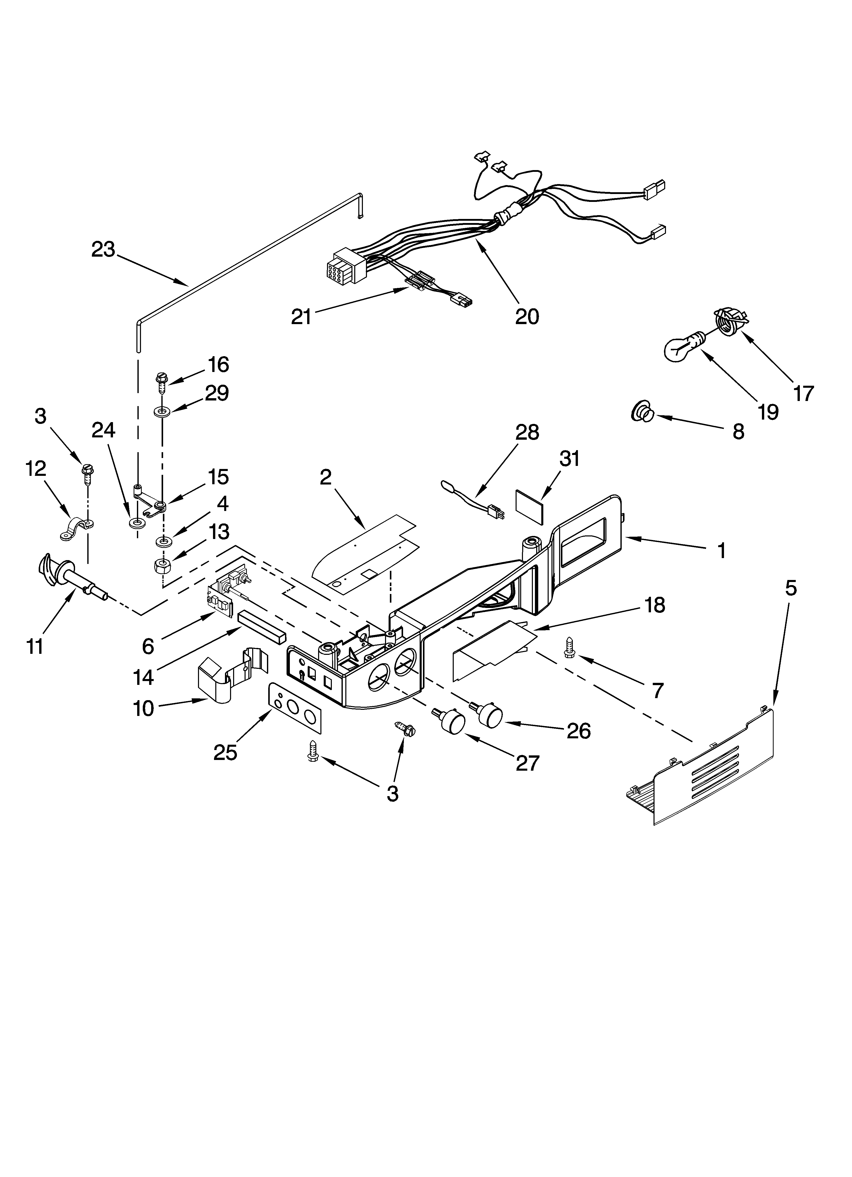 Whirlpool GS6NBEXRA04 control parts diagram
