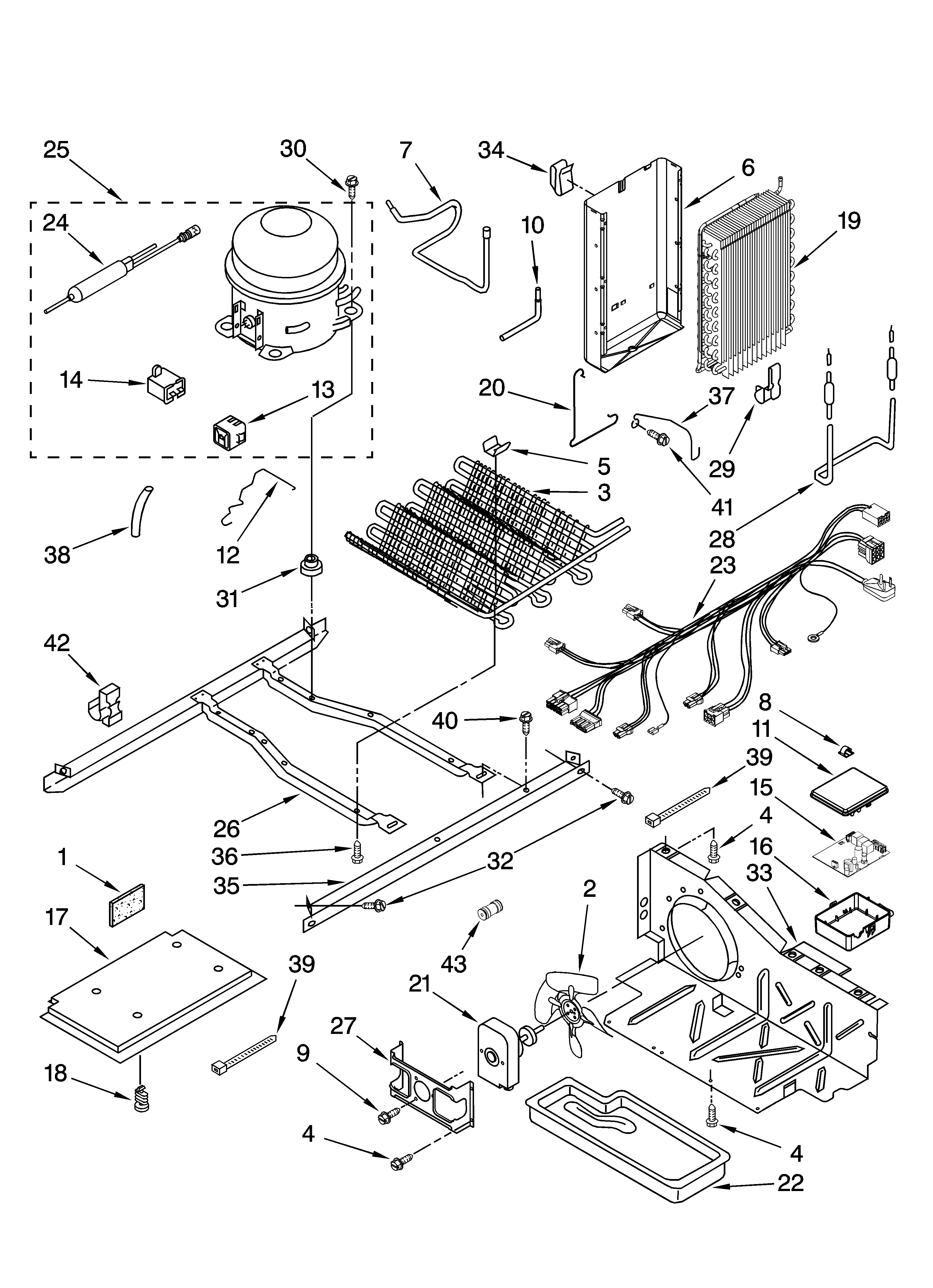 Whirlpool GS6NBEXRA04 unit parts diagram
