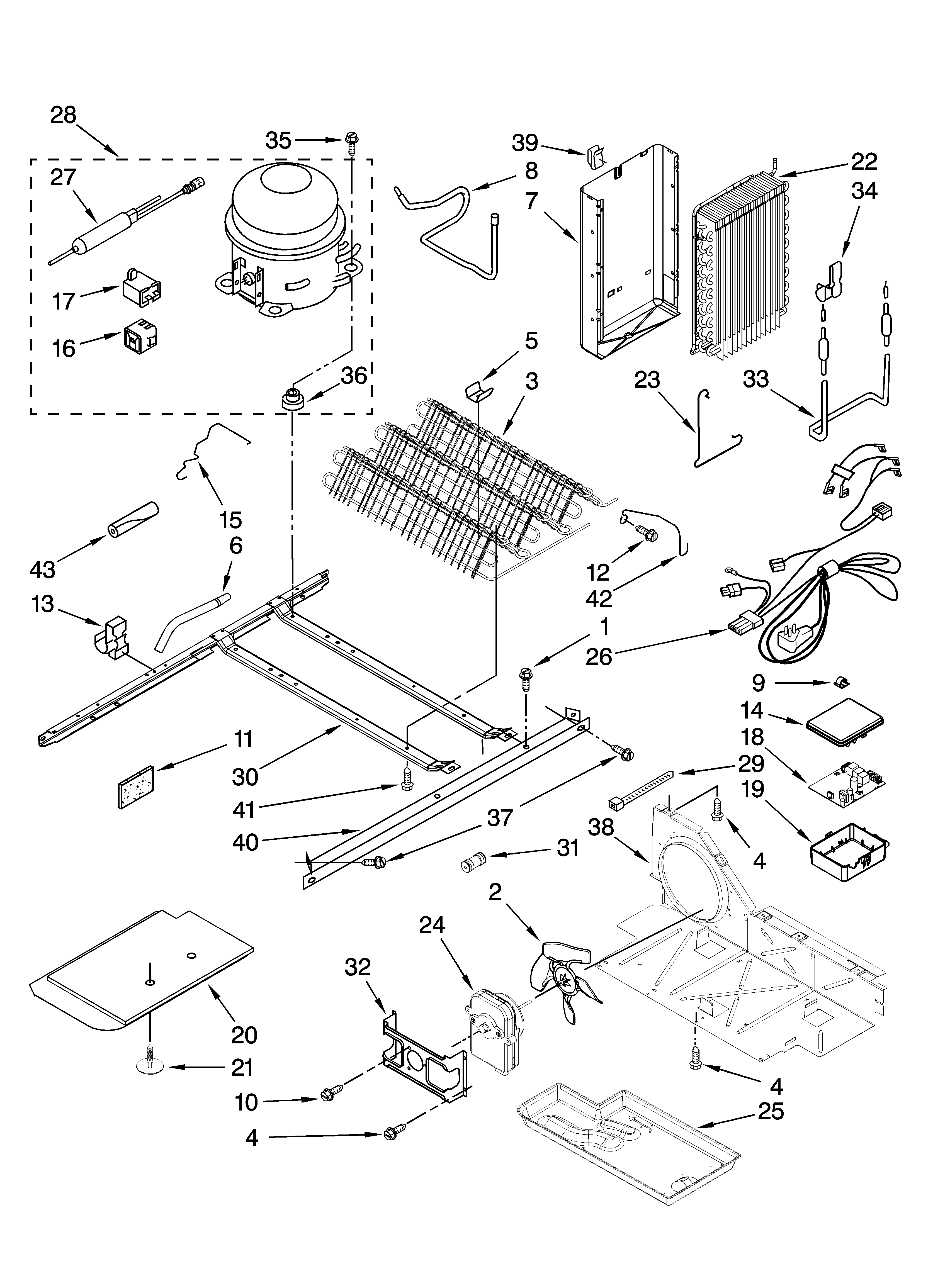 Whirlpool GS6SHEXNS05 unit parts diagram