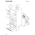 KitchenAid KBRS19KTWH01 cabinet parts diagram