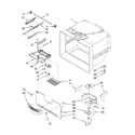 KitchenAid KBRS19KTWH01 freezer liner parts diagram