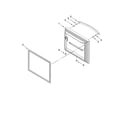 KitchenAid KBRS19KTWH01 freezer door parts diagram