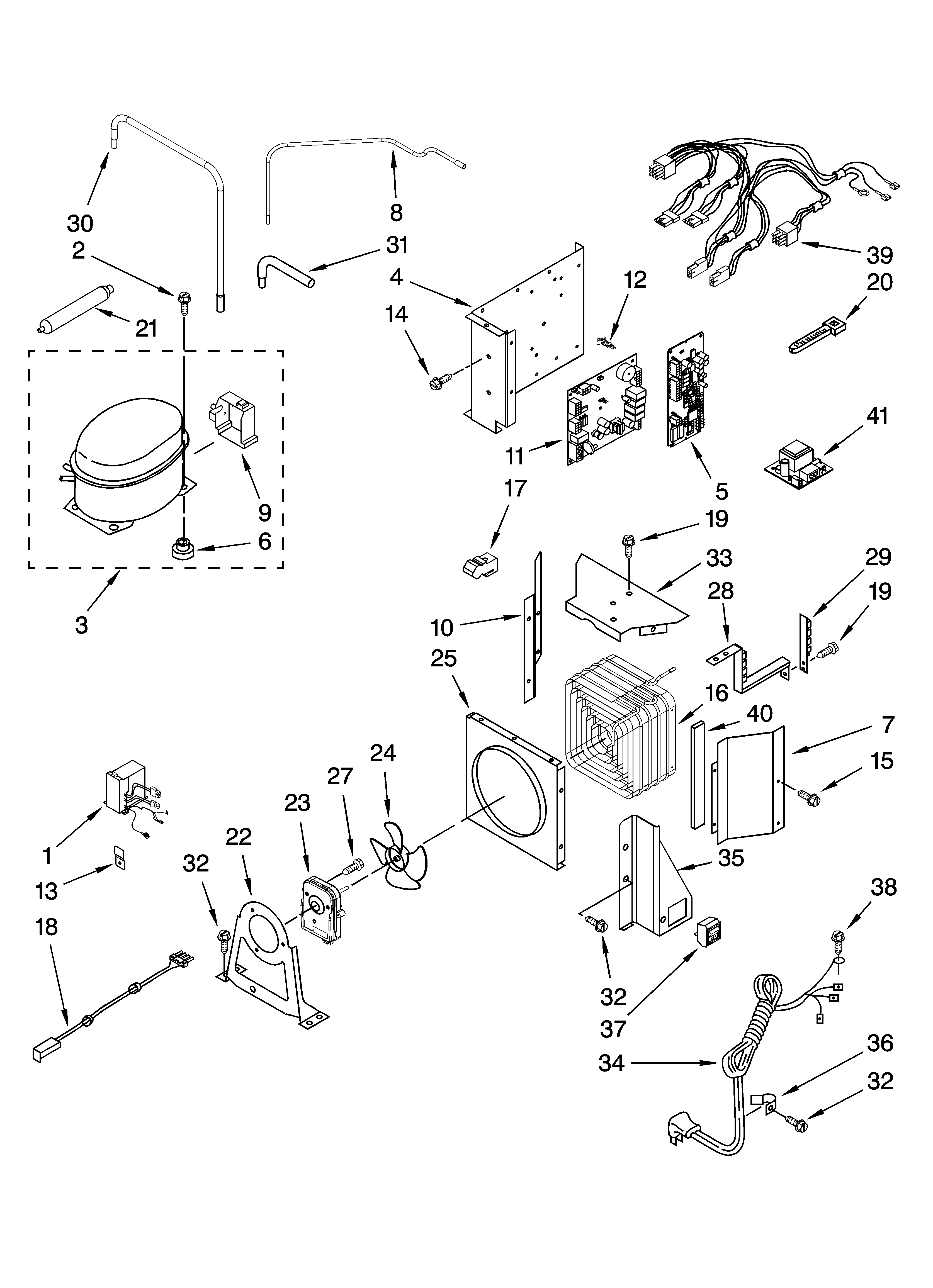 KitchenAid KSSC48QVS00 upper unit parts diagram
