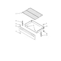 Whirlpool RF264LXSB2 drawer & broiler parts diagram