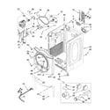 Whirlpool WED9600TA1 cabinet parts diagram