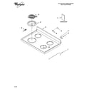 Whirlpool WERP3100PB4 cooktop parts diagram