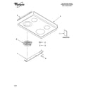 Whirlpool WERP4101SS3 cooktop parts diagram
