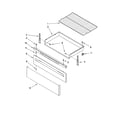 Whirlpool WERP4101SS3 drawer & broiler parts diagram
