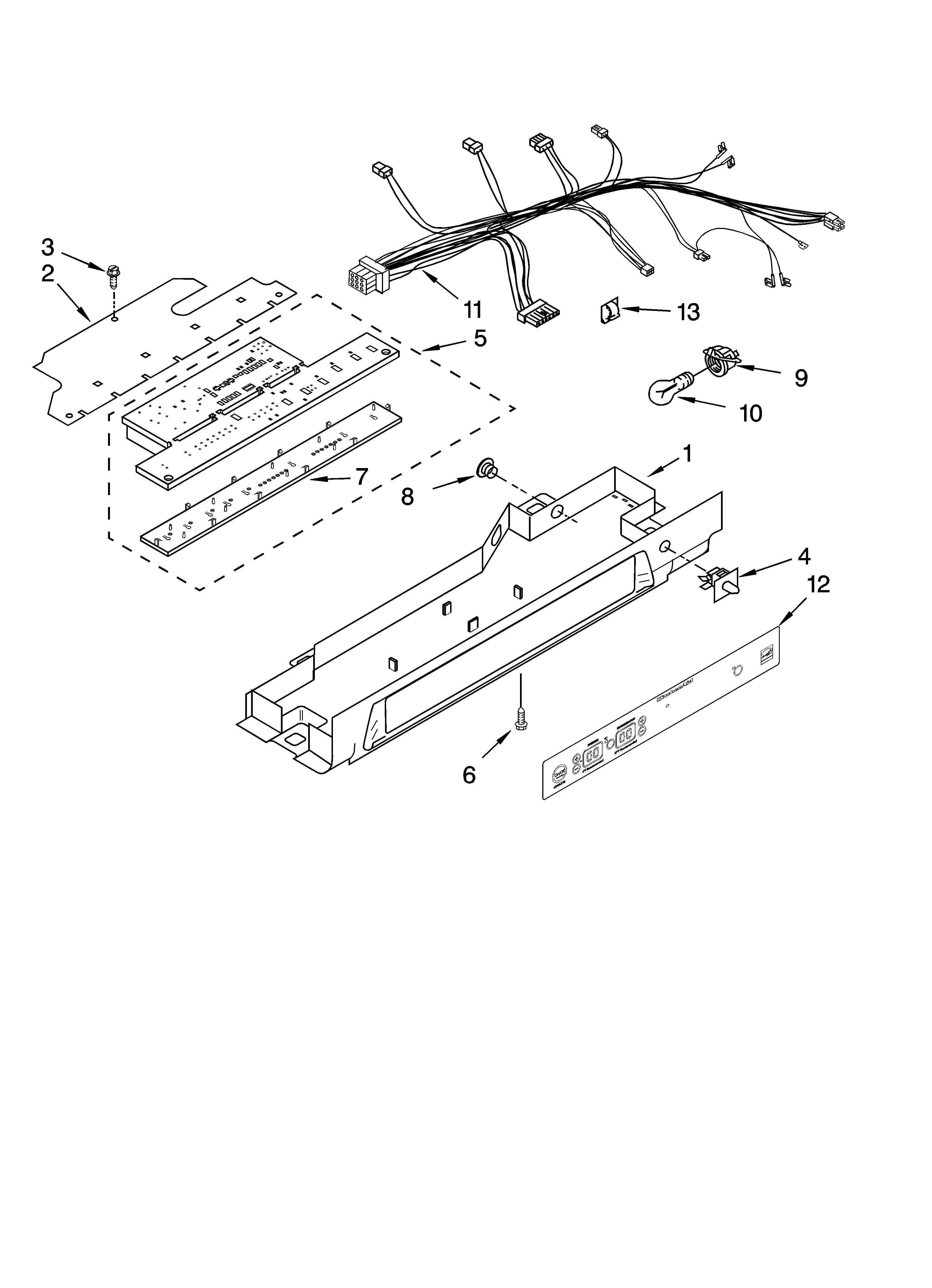 KitchenAid KSRP22FTSS02 control parts, optional parts (not included) diagram