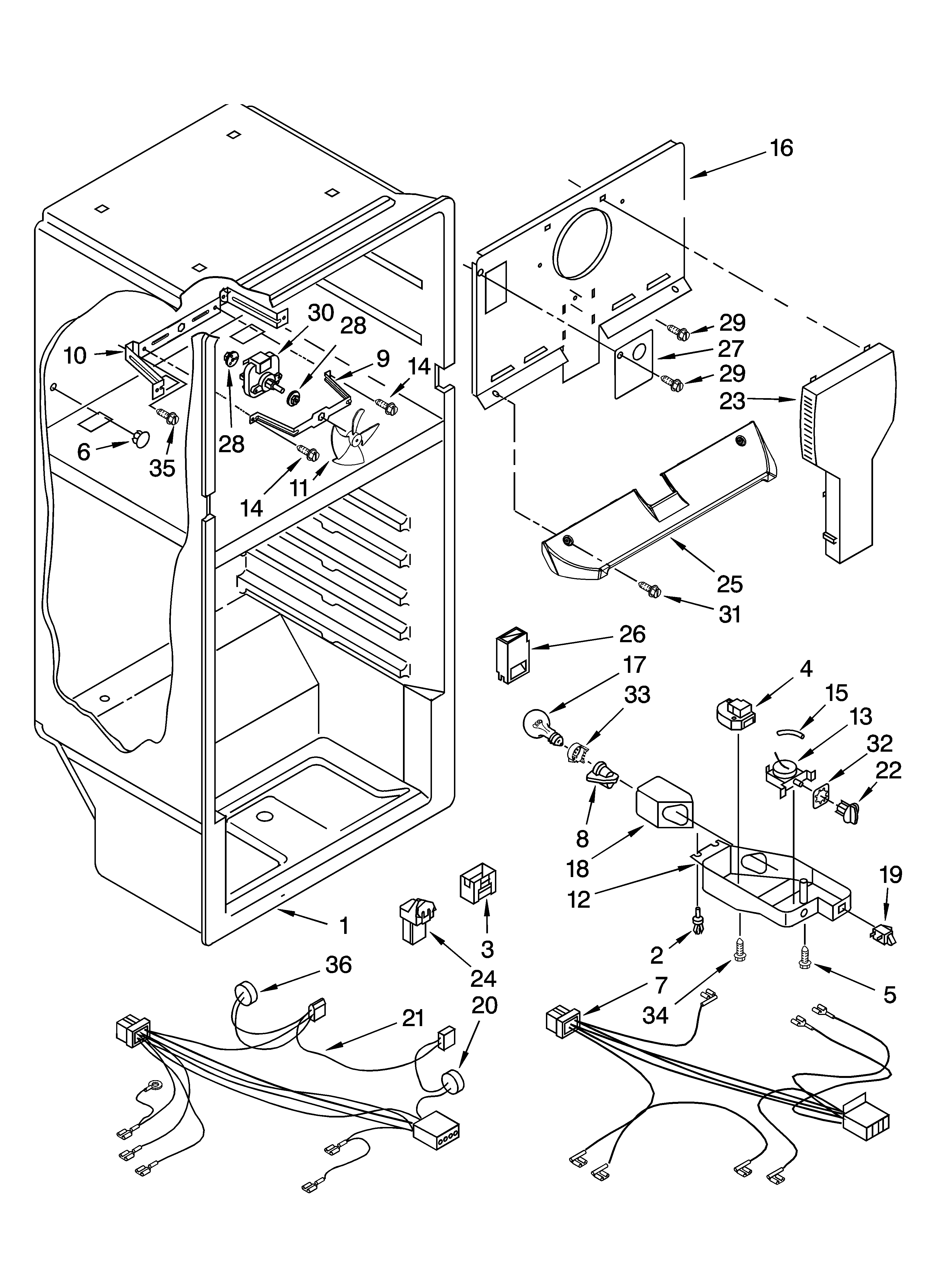 Whirlpool NWT8501Q01 liner parts diagram