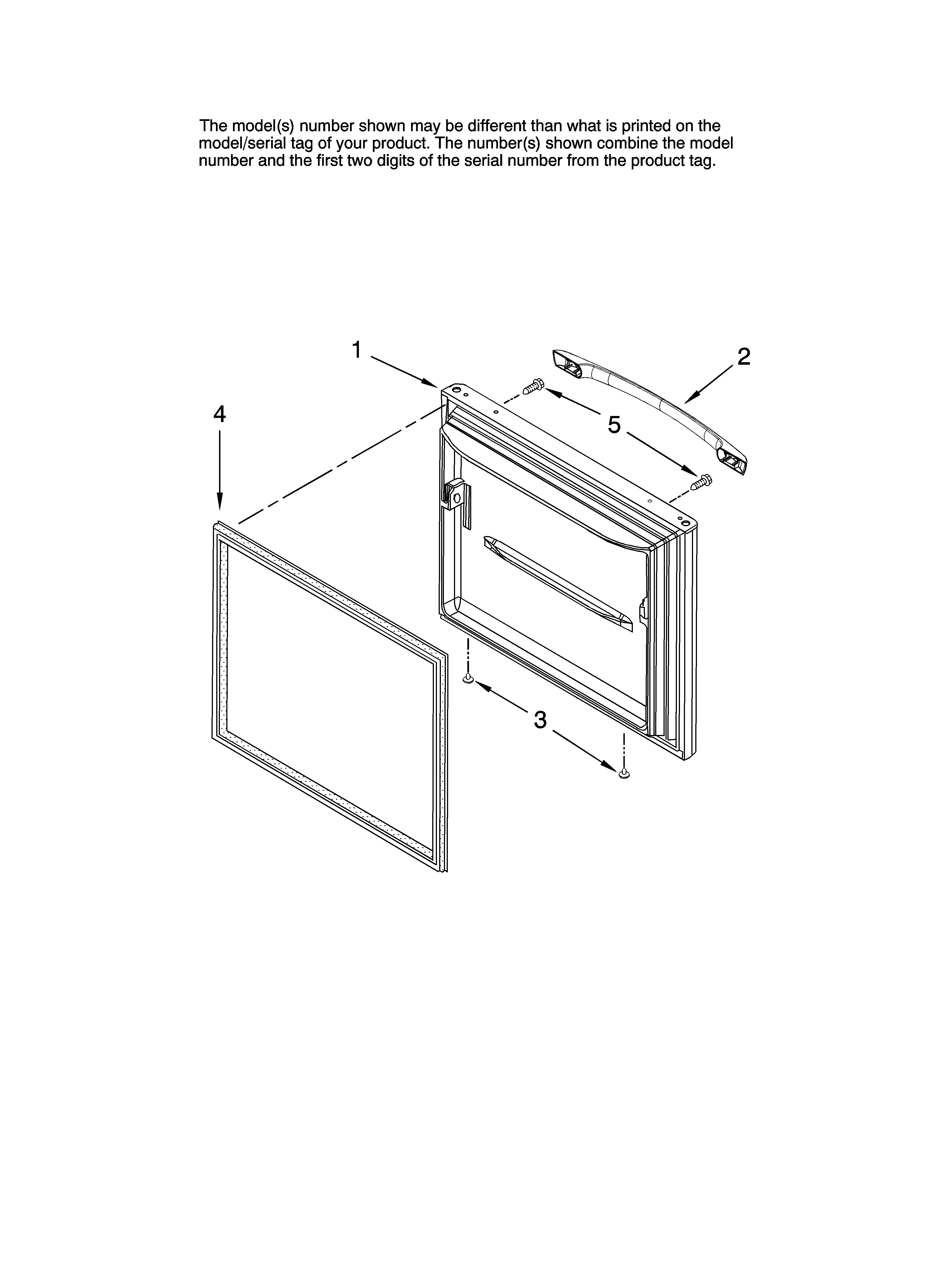 Amana ABB1922FEW11 freezer door parts diagram