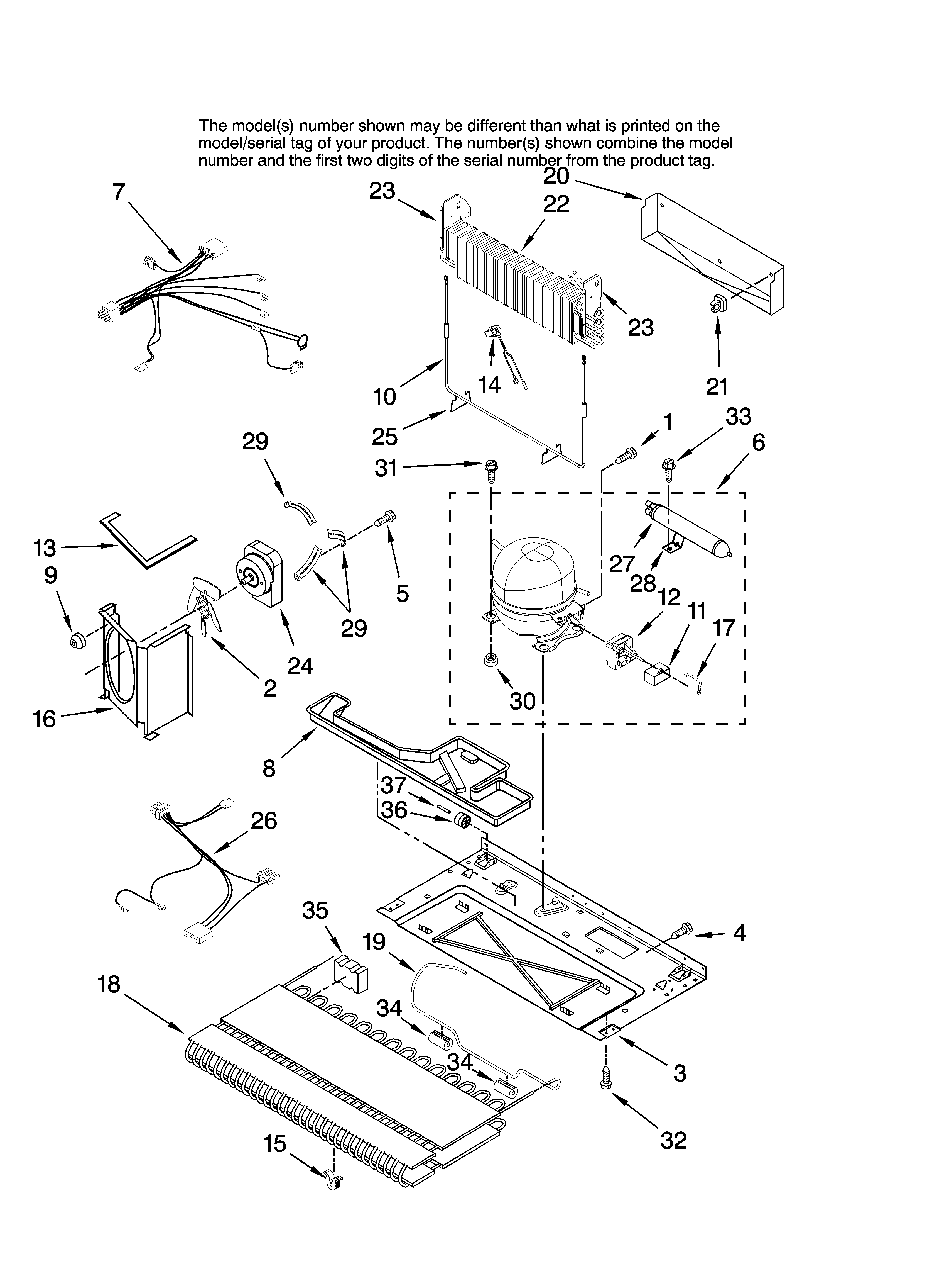Amana ABB1922FEW11 unit parts diagram