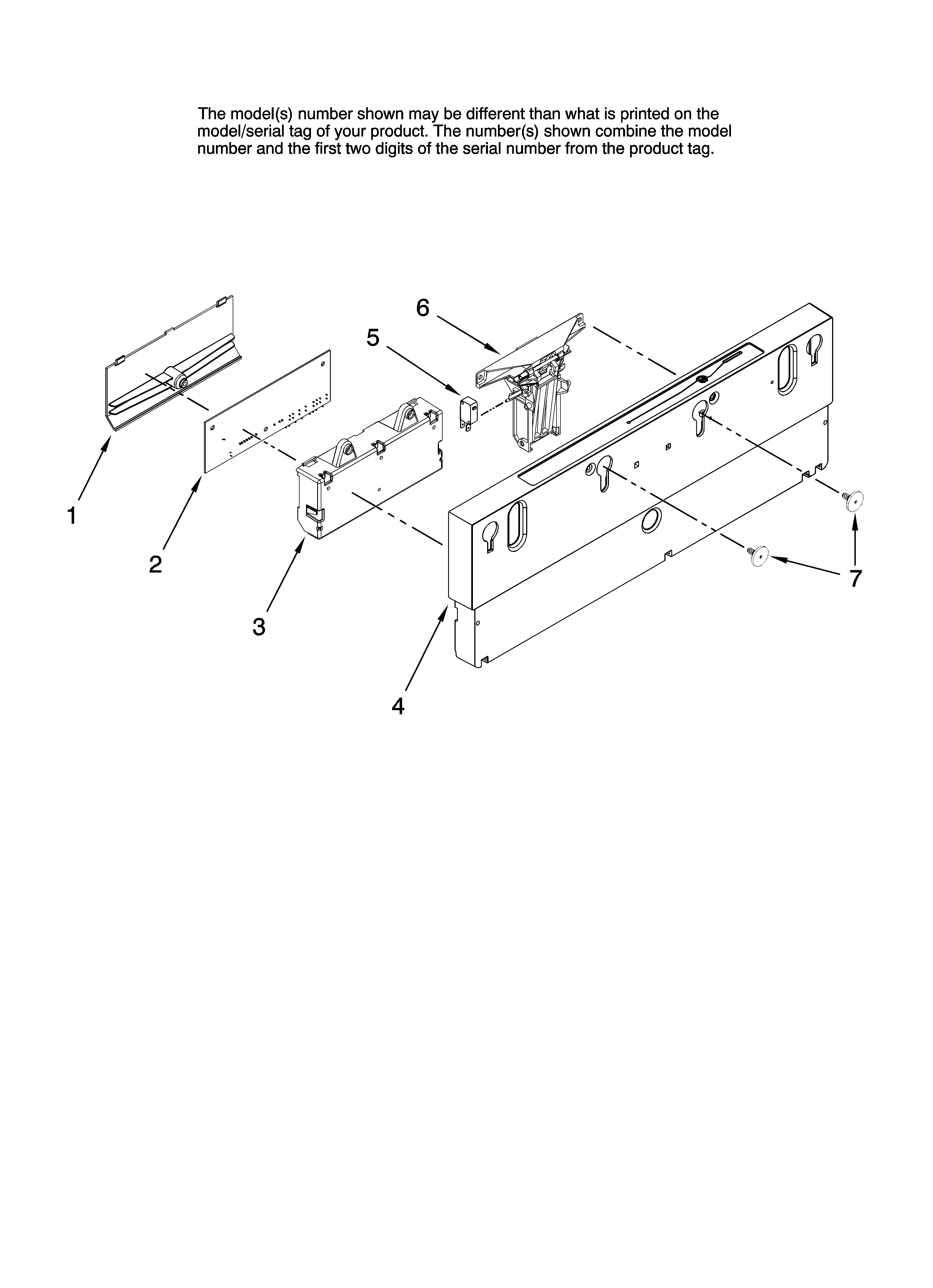 Maytag MDB8851AWB10 control panel parts diagram
