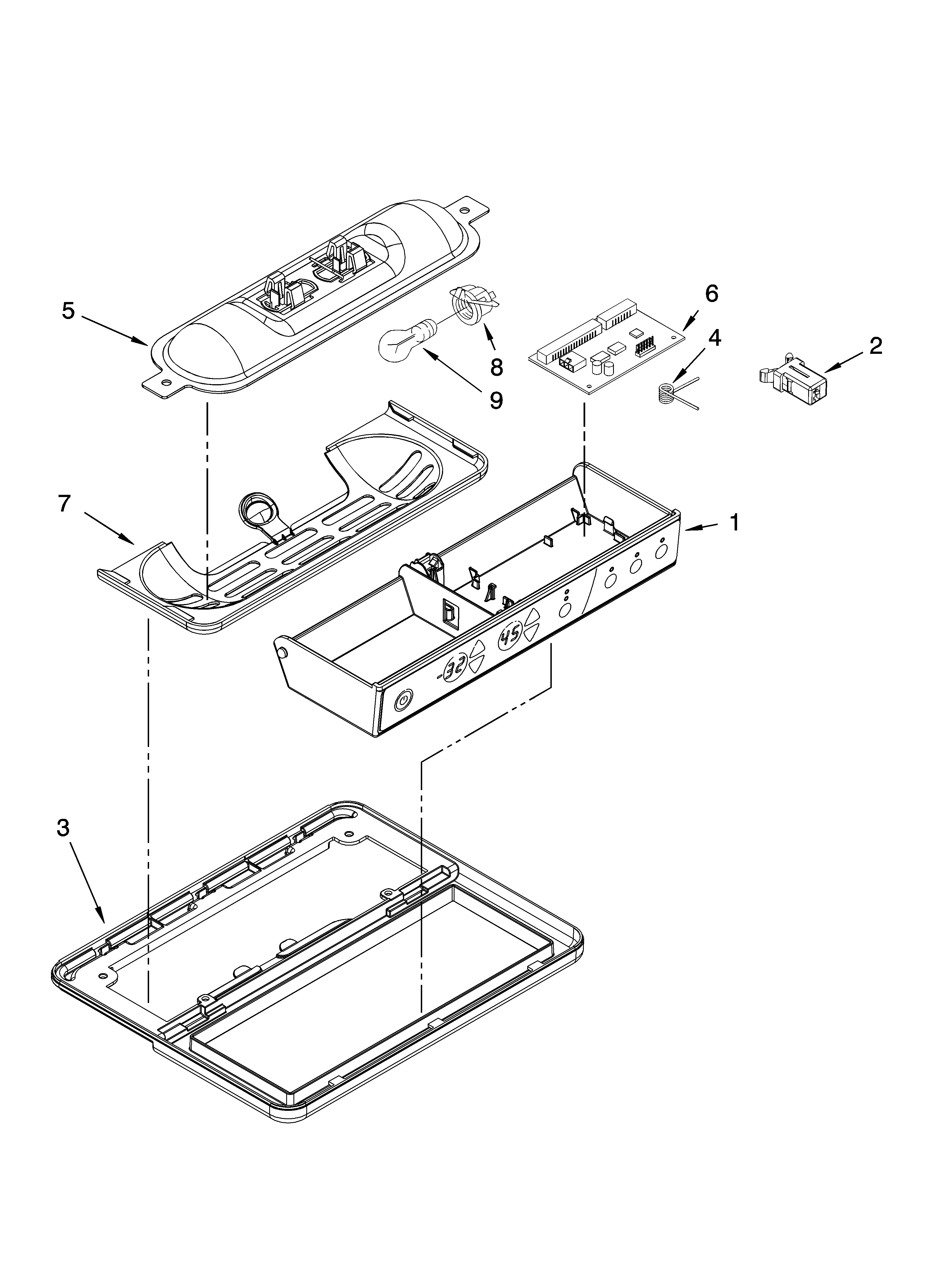 Whirlpool GC5NHAXVS00 control parts diagram