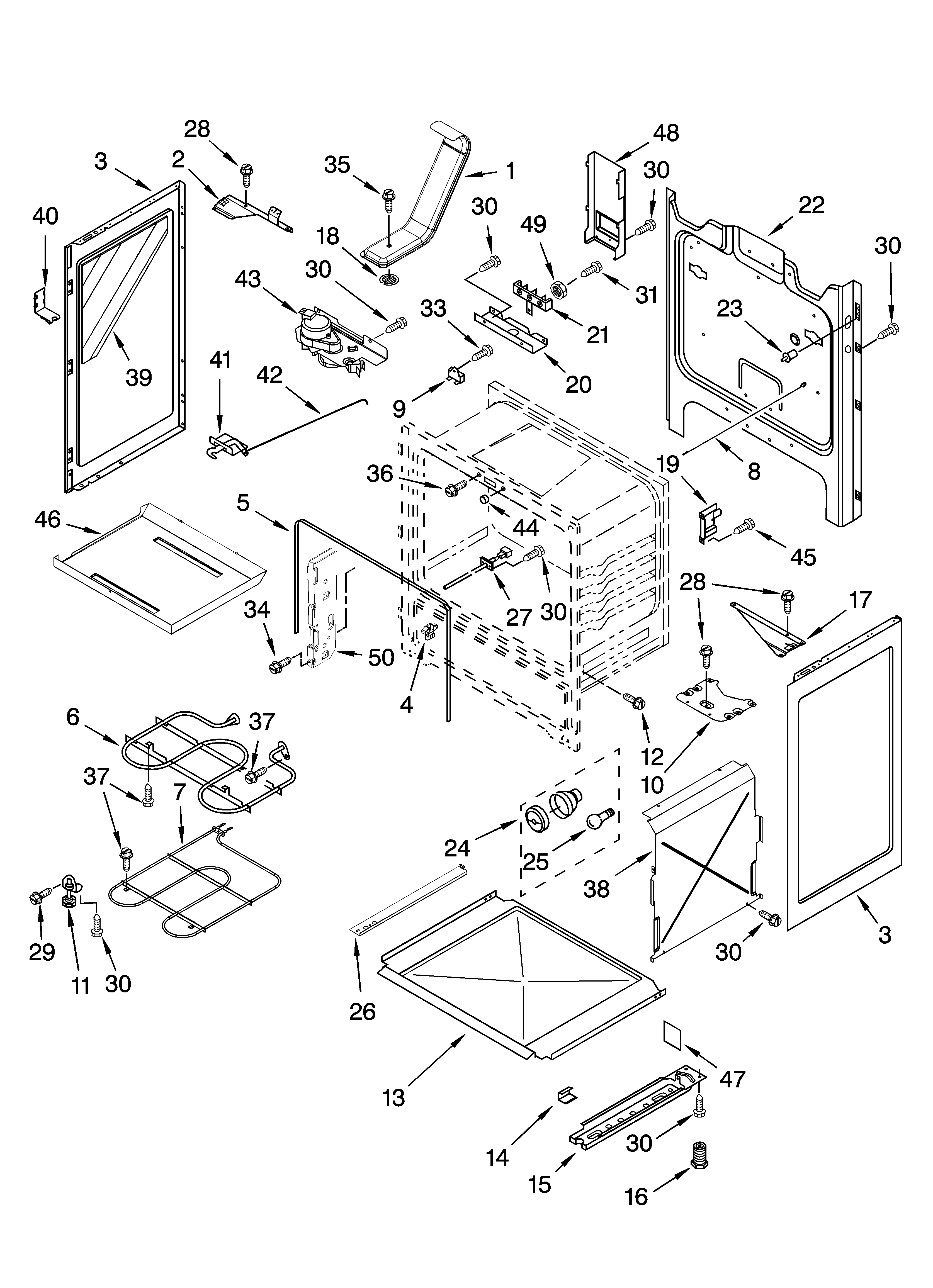 Whirlpool GR563LXST2 chassis parts diagram
