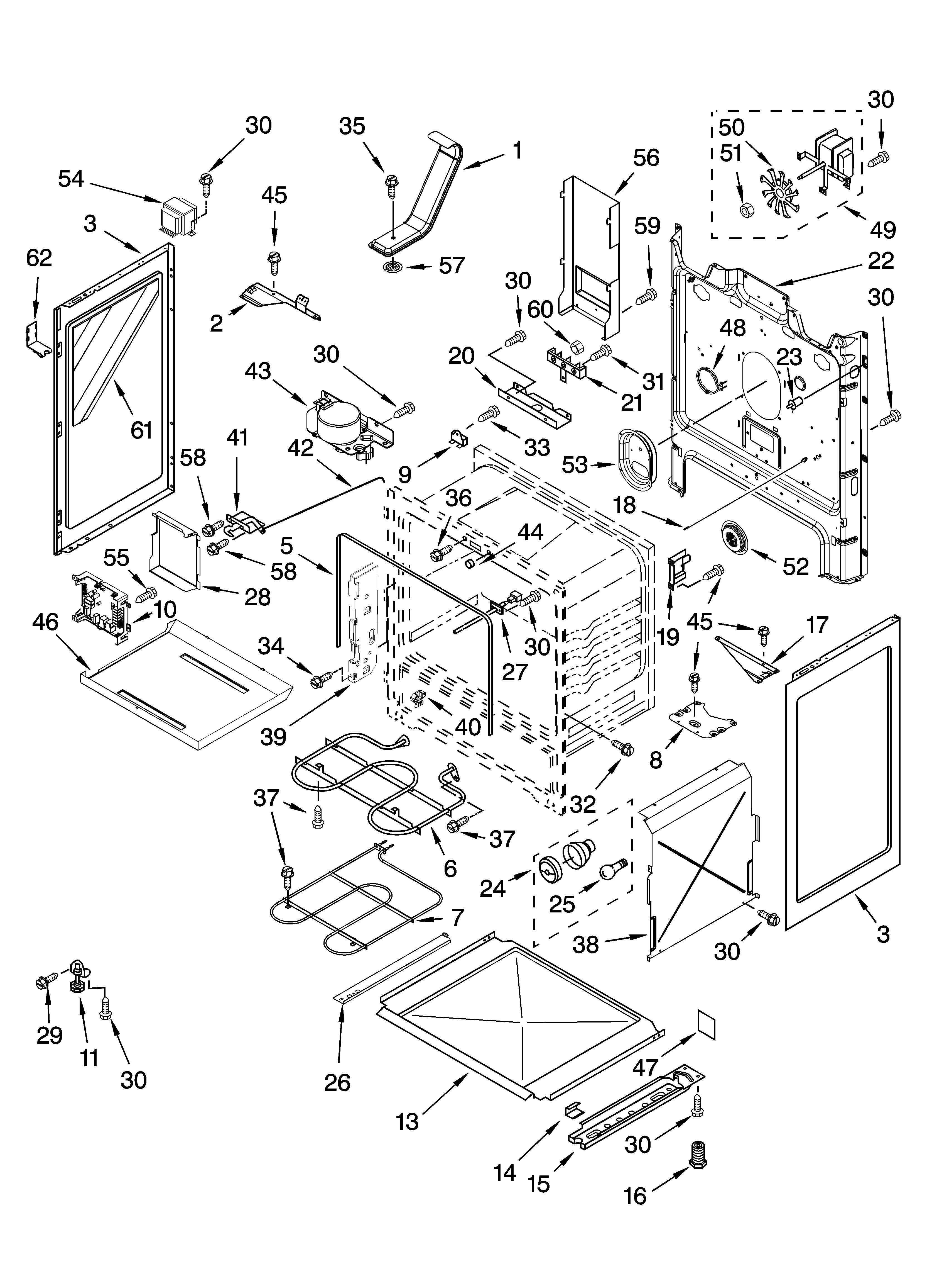 Whirlpool GR673LXSB2 chassis parts diagram