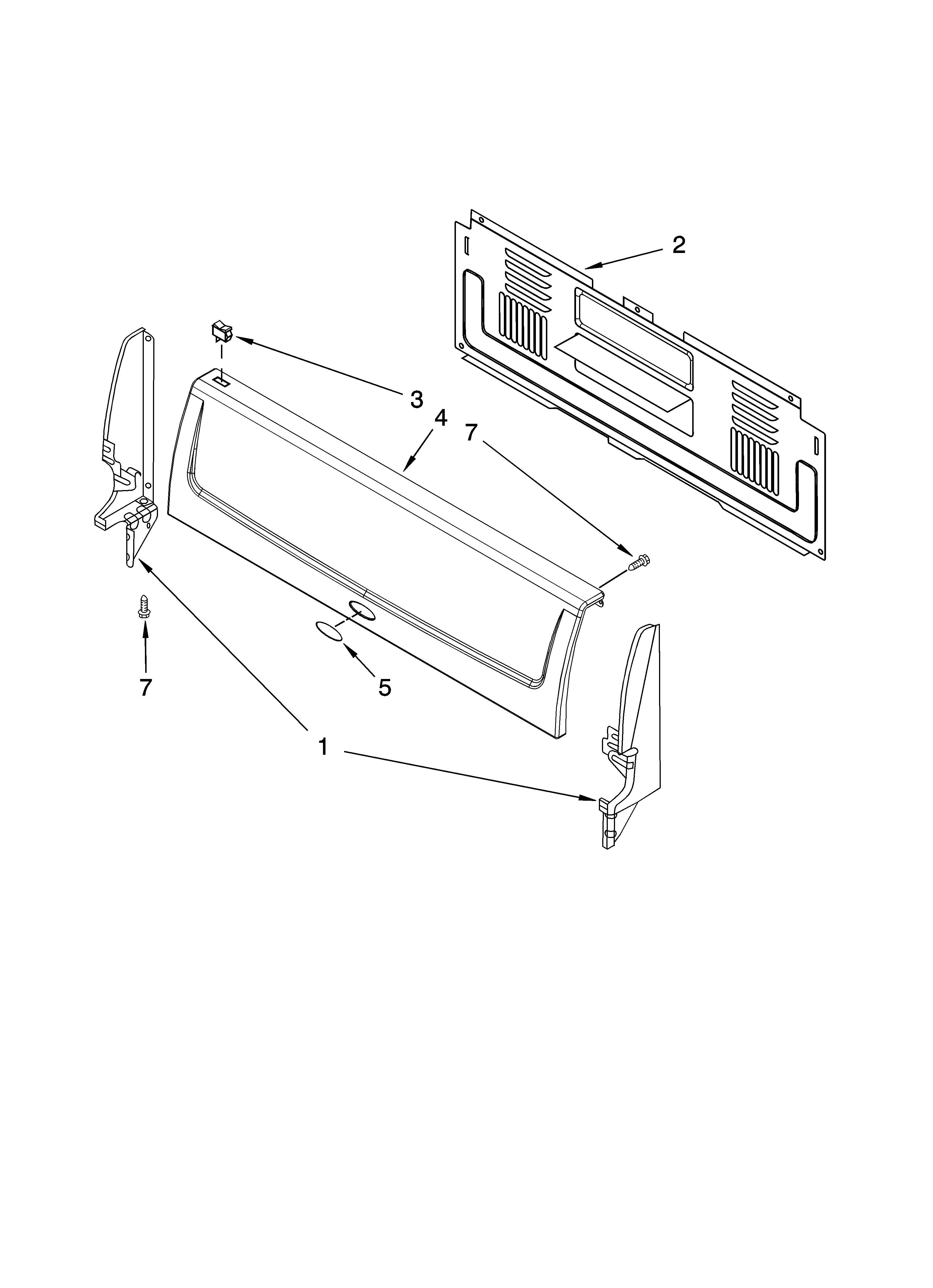 Whirlpool SF111PXSQ2 backguard parts diagram