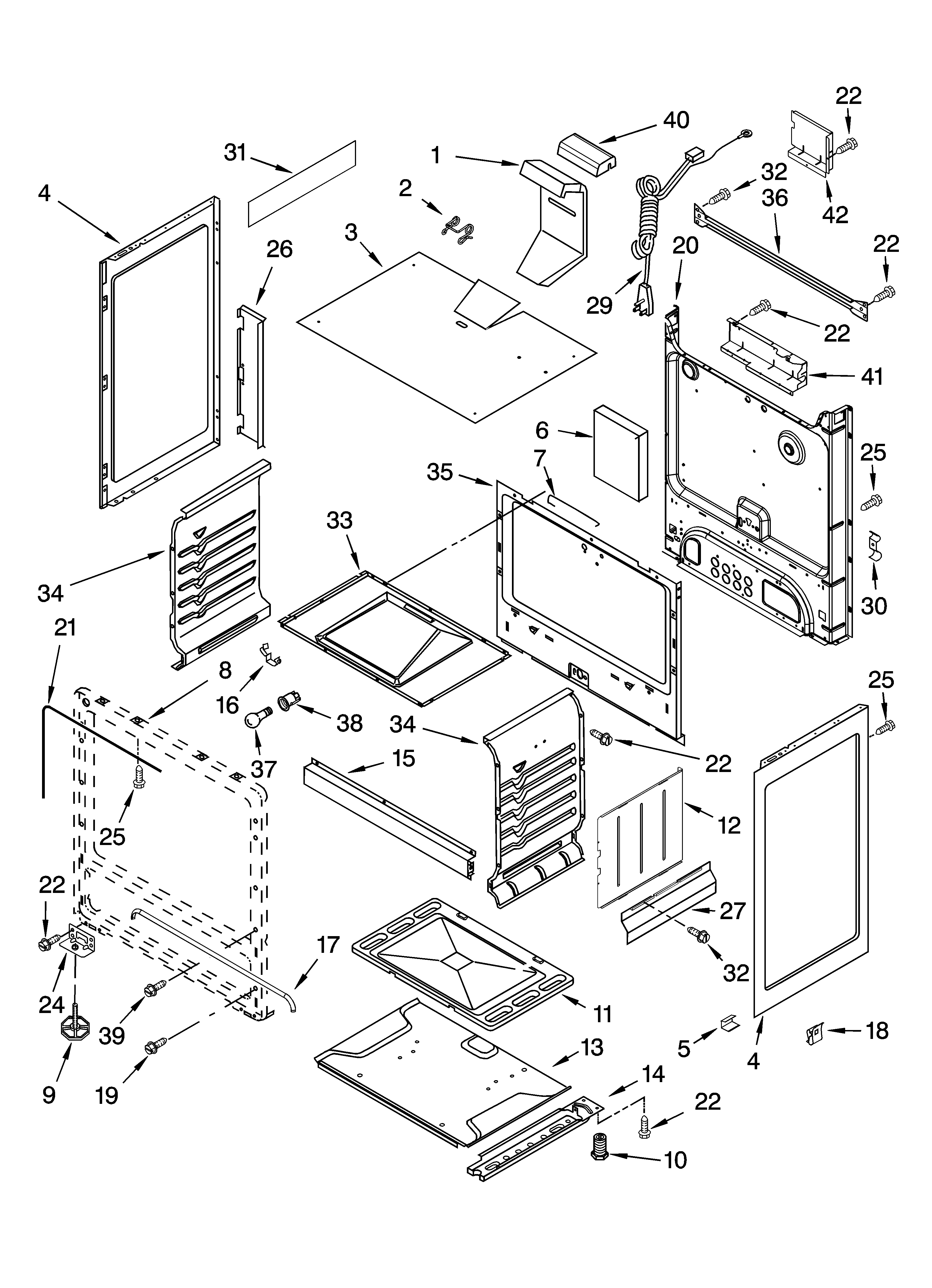 Whirlpool SF111PXSQ2 chassis parts diagram