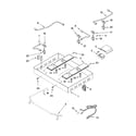 Jenn-Air JGC8430CDW10 burner box, gas valves, and switches, optional parts ( diagram