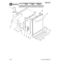 Maytag MDBH985AWW10 door and panel parts diagram