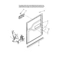 Maytag MDBH985AWW10 door and latch parts diagram