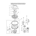 Maytag MDBH985AWW10 pump and motor parts diagram