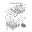 Maytag MDBH985AWW10 upper and lower rack parts diagram