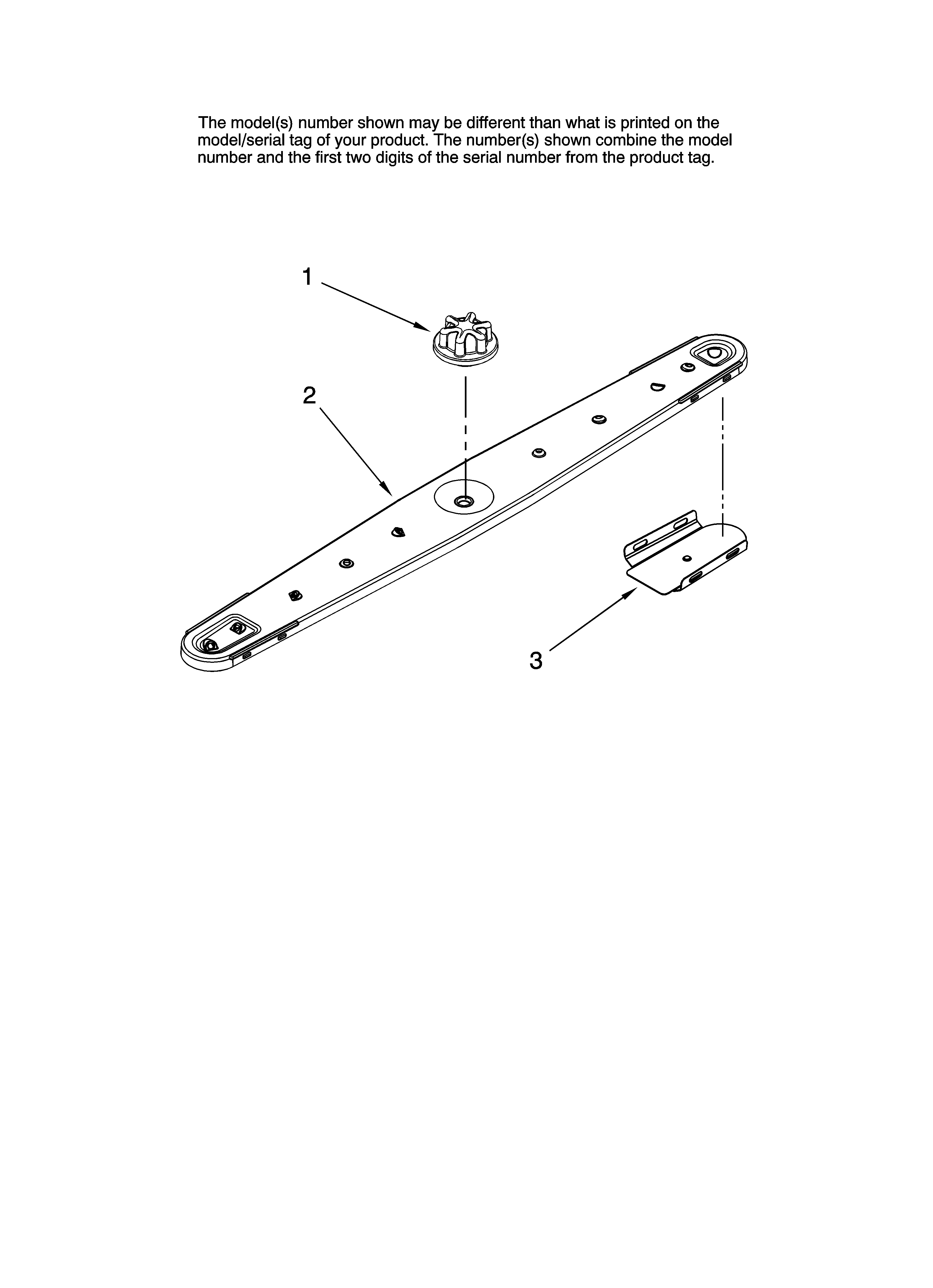 Amana ADB3500AWW36 lower washarm parts diagram