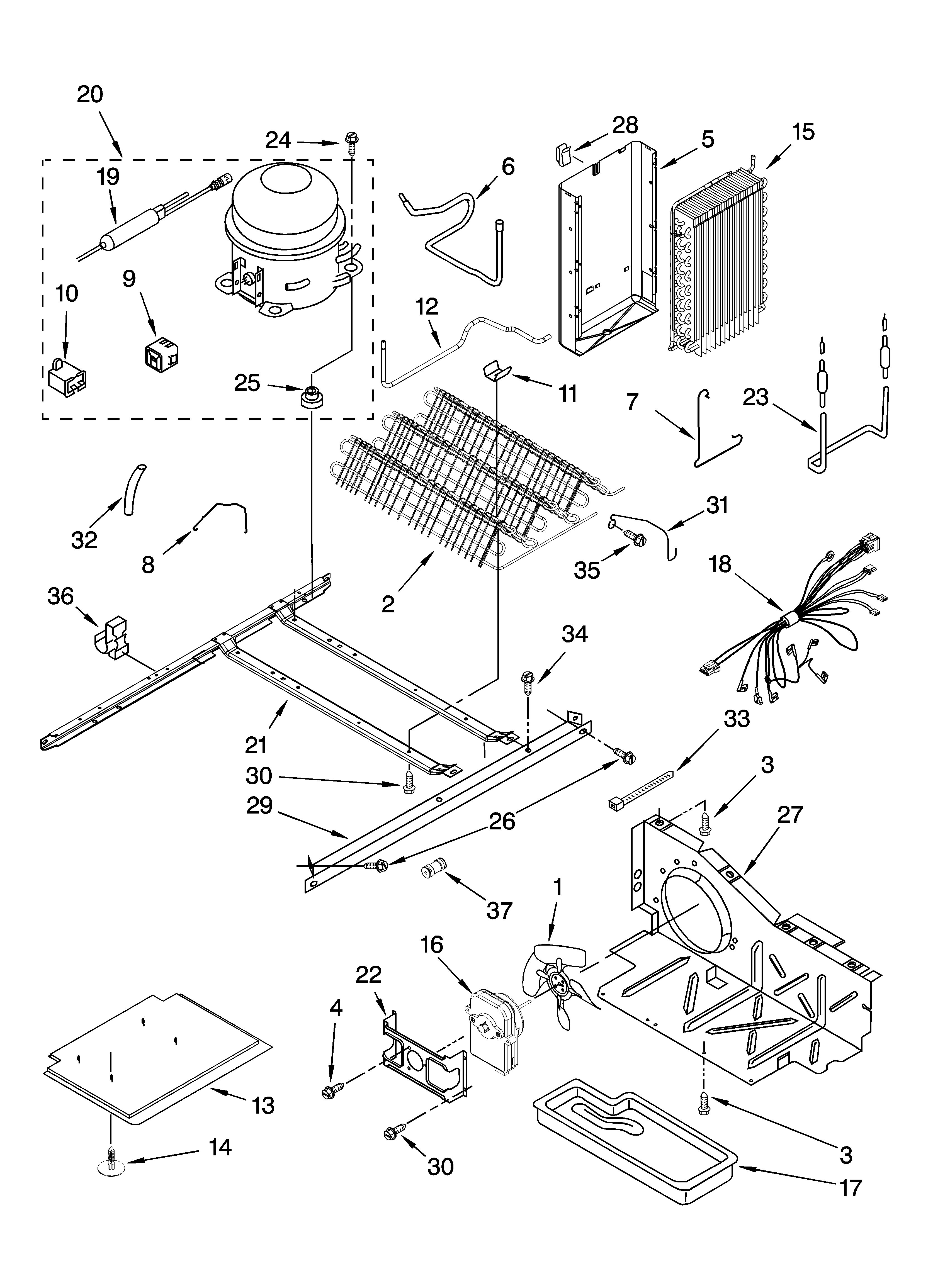 Whirlpool 6GD22DCXHW07 unit parts diagram