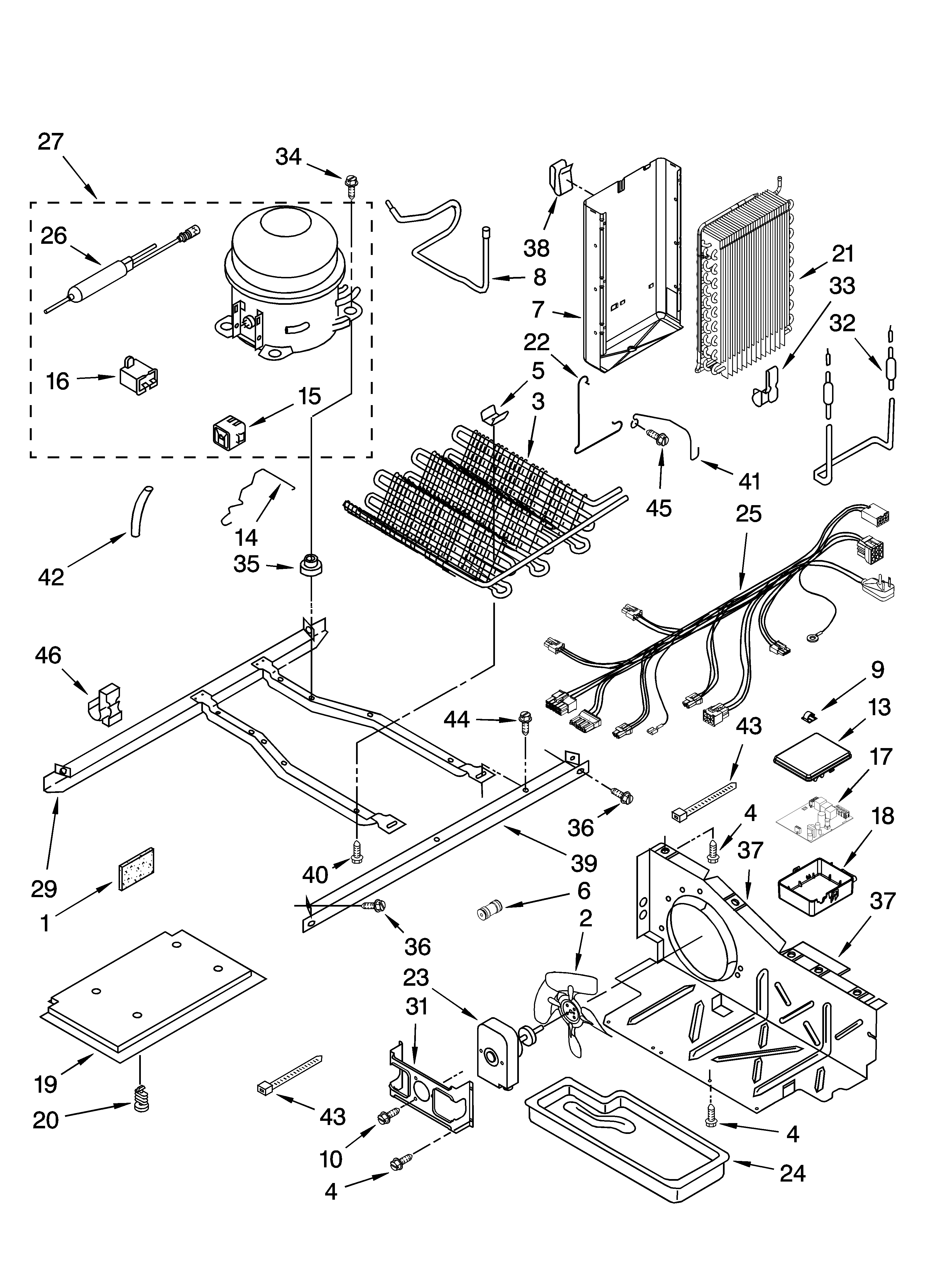 Whirlpool GS6NVEXVQ00 unit parts diagram
