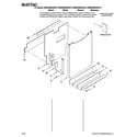 Maytag MDBH980AWQ10 door and panel parts diagram