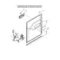 Maytag MDBH980AWQ10 door and latch parts diagram